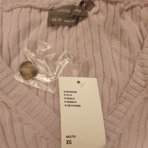 UO Ribbed Ruffle Cardigan Top - Picture 4 of 5